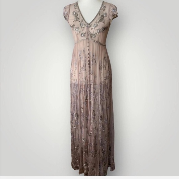 Embellished mesh kimichi blue dress - Picture 2 of 4